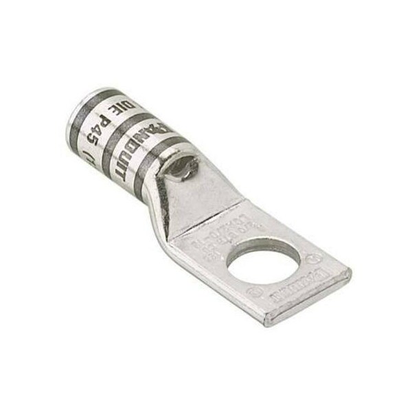 One-Hole Compression Lug, 400 kcmil Max, Standard Barrel, Copper, Blue